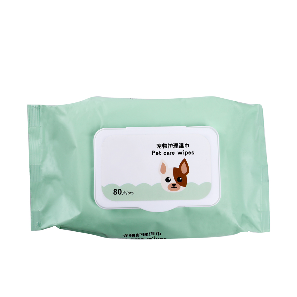  180 mm × 200 mm Pet Wipes Pack 80