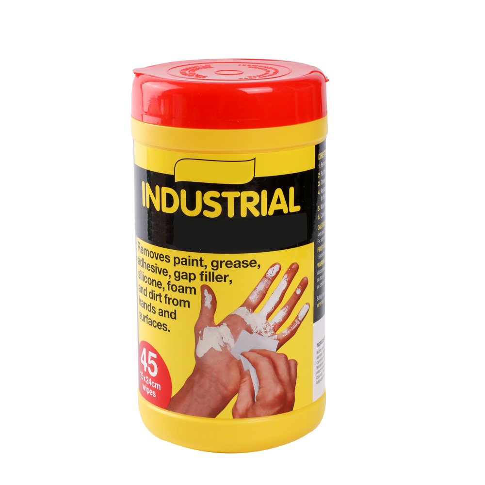 Tough, Durable Dispenser Industrial Wipes Tub 45