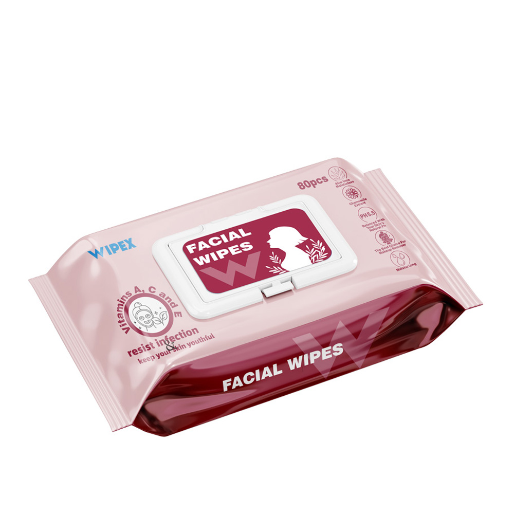 Facial Sanitizing Disinfecting Wet Wipes Pack 80
