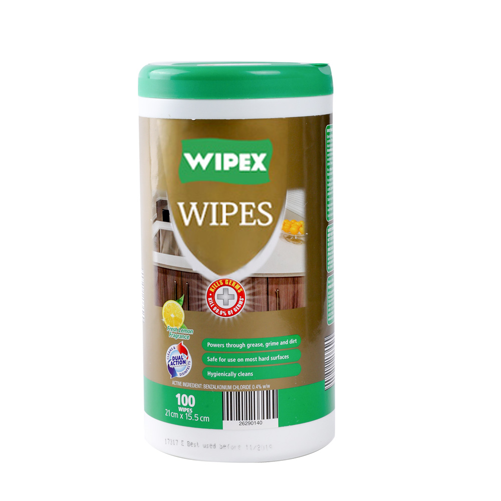  Moisturizing Household Wipes Tub 100