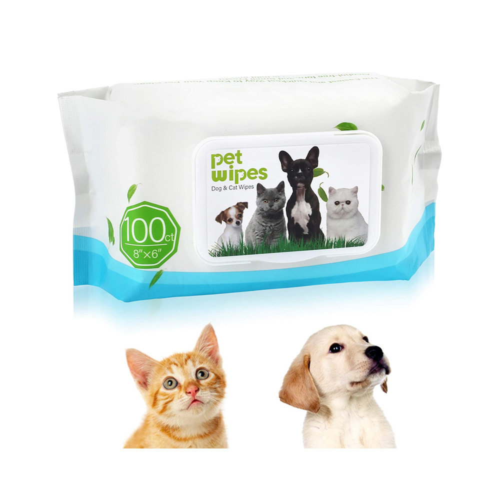 Moisturizing Non-irritating Dog Pet Wipes Pack 100