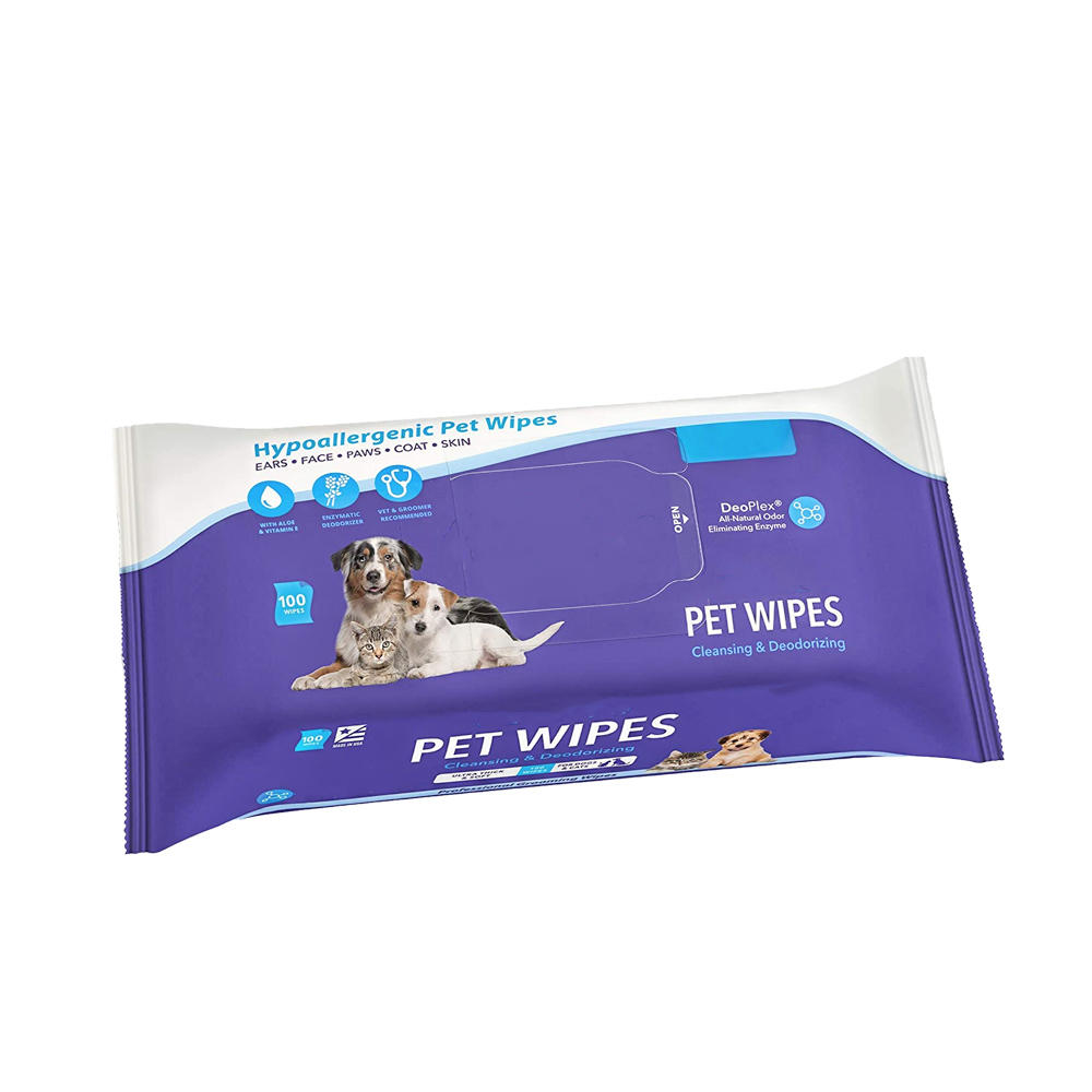 Extra soft Non-woven Dog Cat puppy Pet Wipes Pack 100